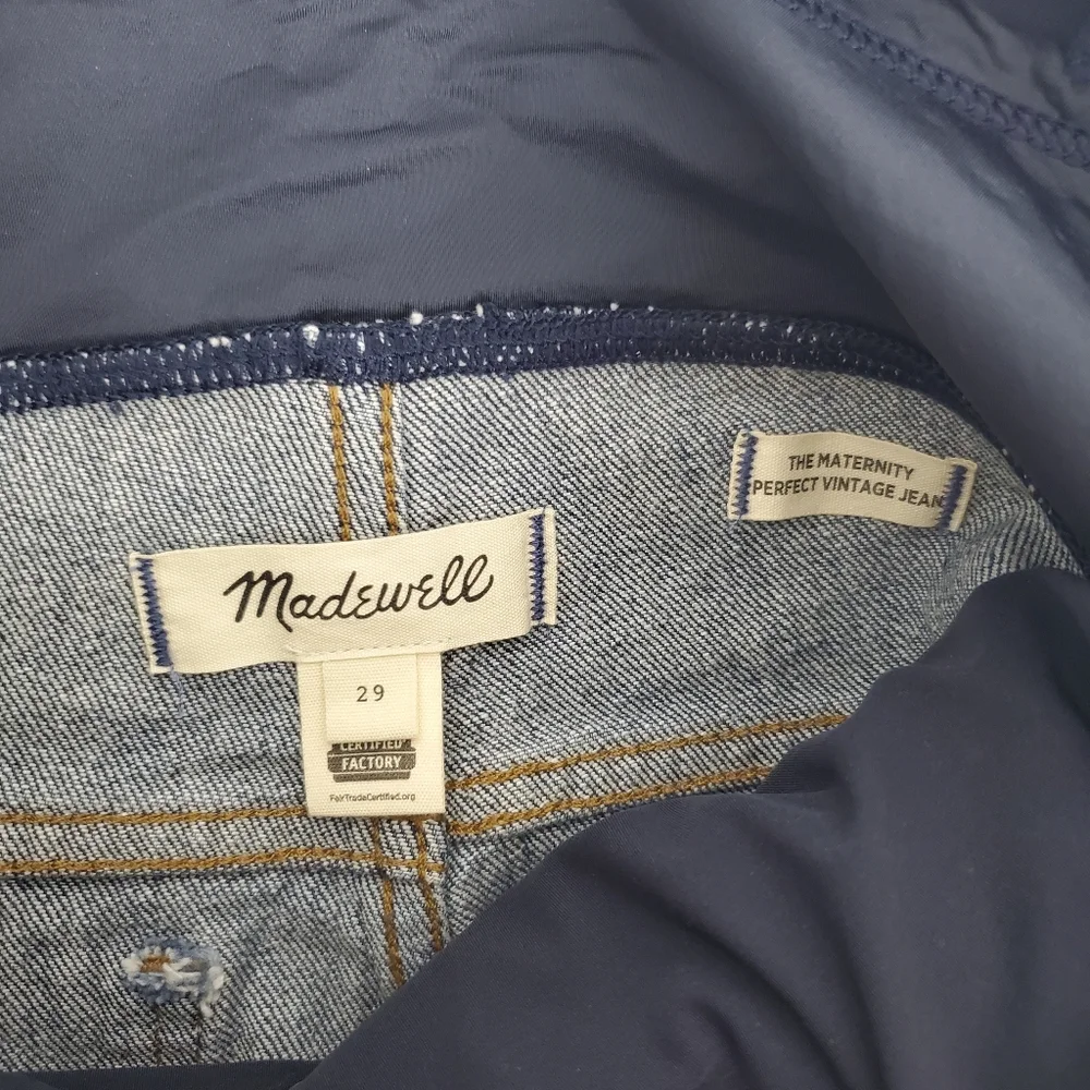Madewell Madewell Jeans “The Maternity Perfect Vintage Jean” Over Belly Size 29